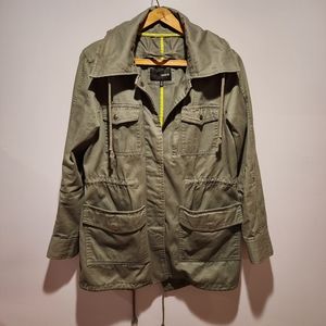 Hurley Army Green Fishtail Jacket
